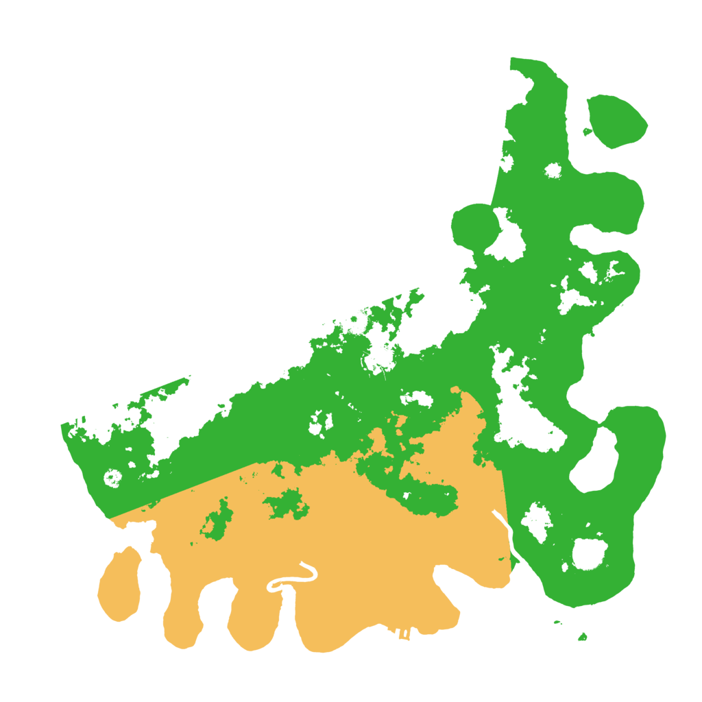 Biome Rust Map: Procedural Map, Size: 4000, Seed: 91282