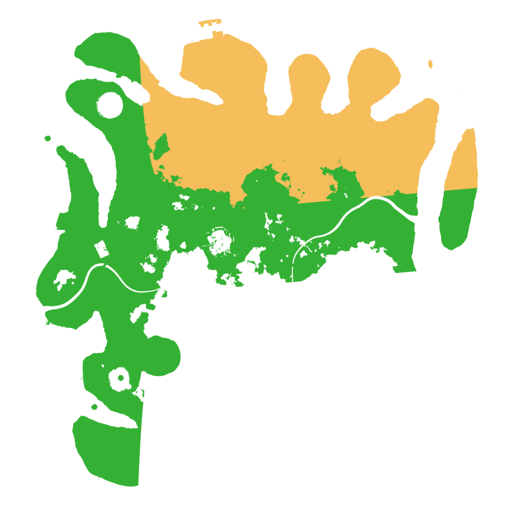 Biome Rust Map: Procedural Map, Size: 3500, Seed: 1136925605