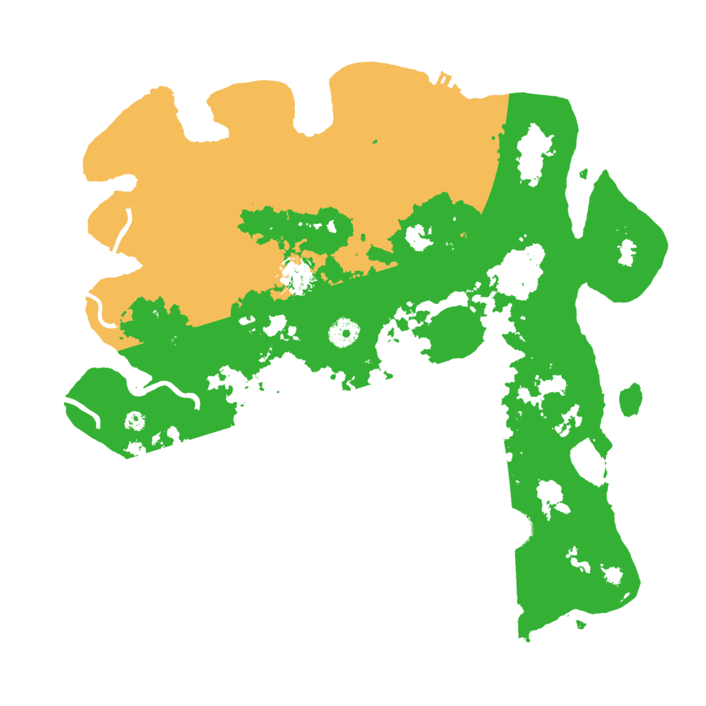 Biome Rust Map: Procedural Map, Size: 3601, Seed: 993459