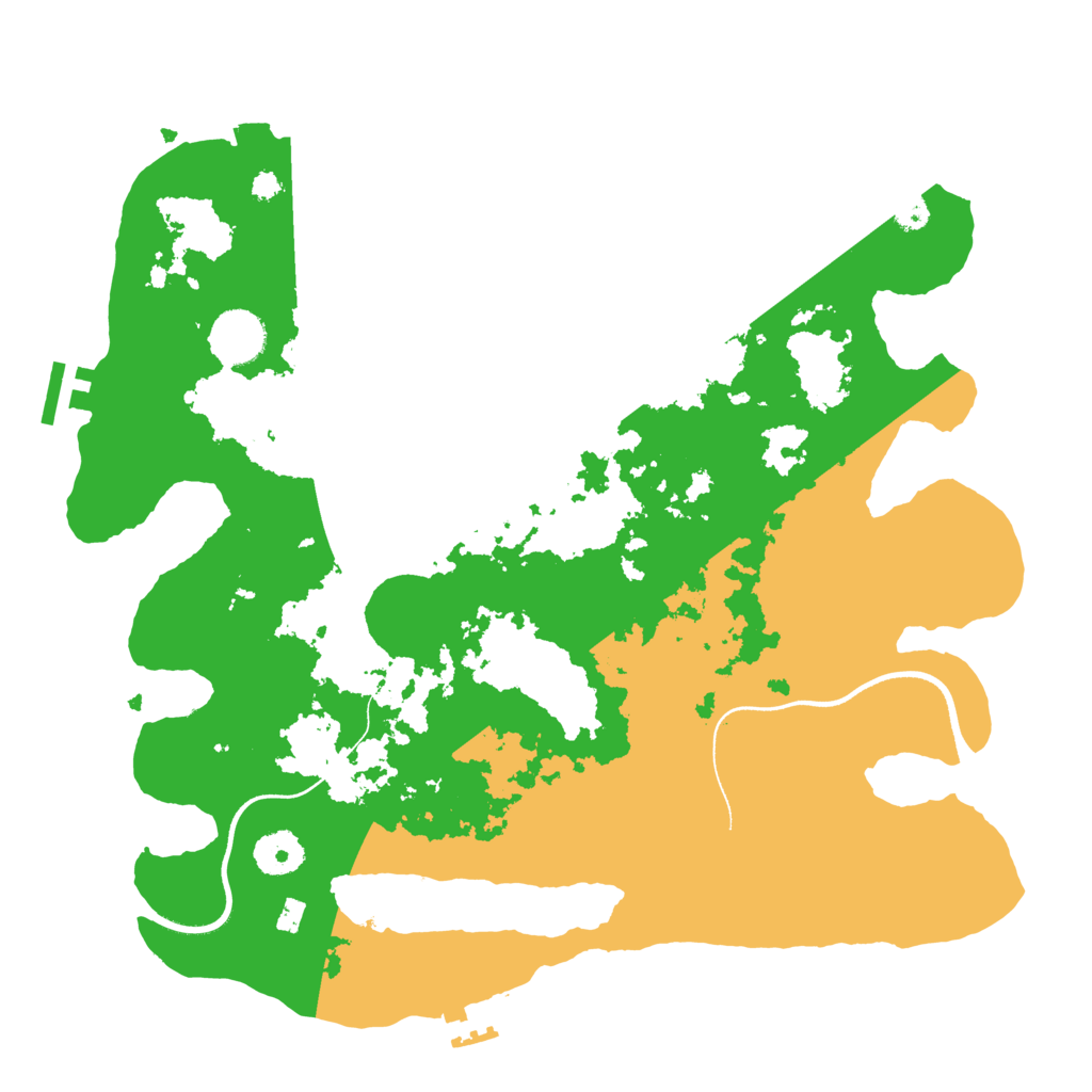 Biome Rust Map: Procedural Map, Size: 3500, Seed: 68614769