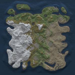 Thumbnail Rust Map: Procedural Map, Size: 3850, Seed: 912554777, 20 Monuments