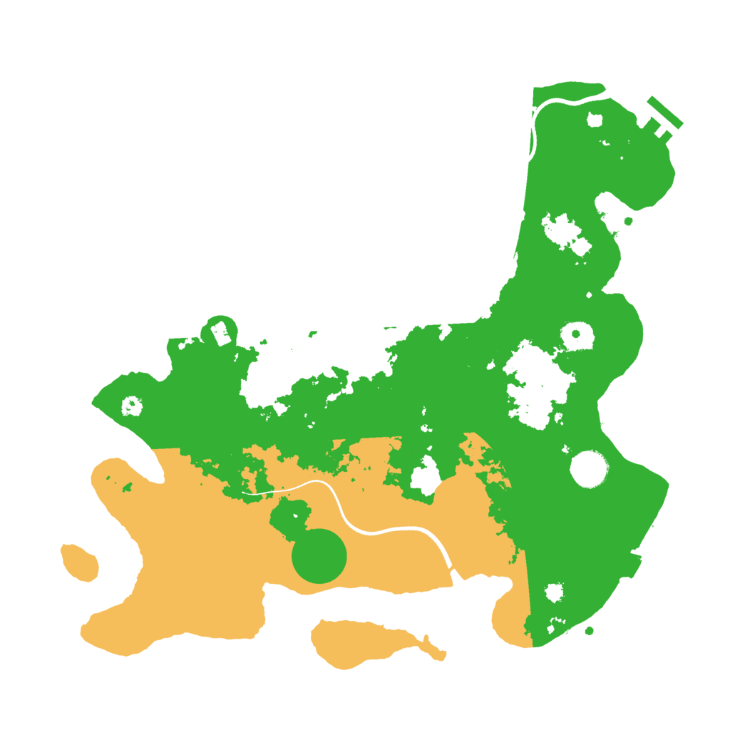 Biome Rust Map: Procedural Map, Size: 3500, Seed: 1842996905