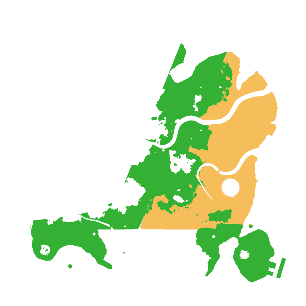 Biome Rust Map: Procedural Map, Size: 3000, Seed: 535990684