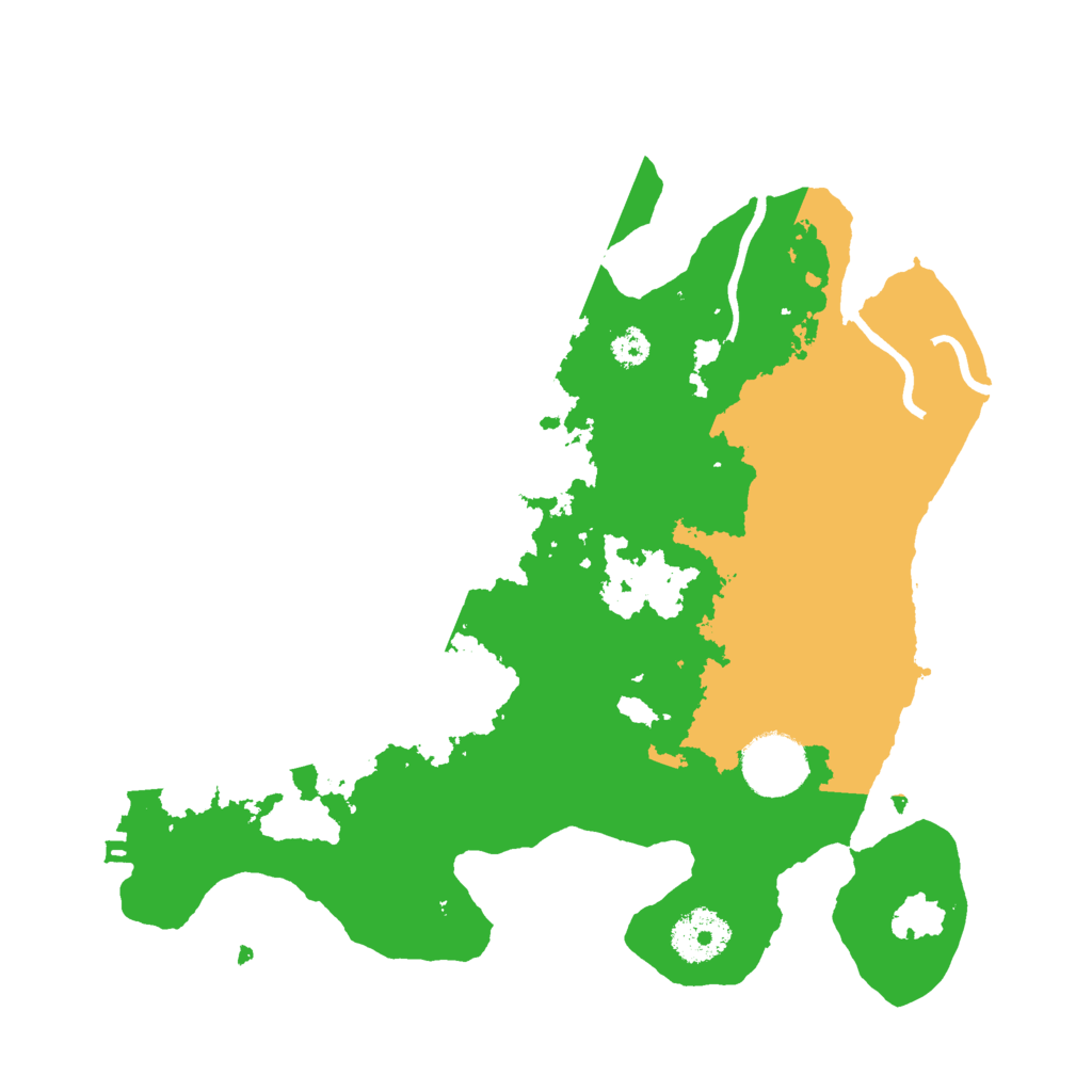 Biome Rust Map: Procedural Map, Size: 3000, Seed: 535990684