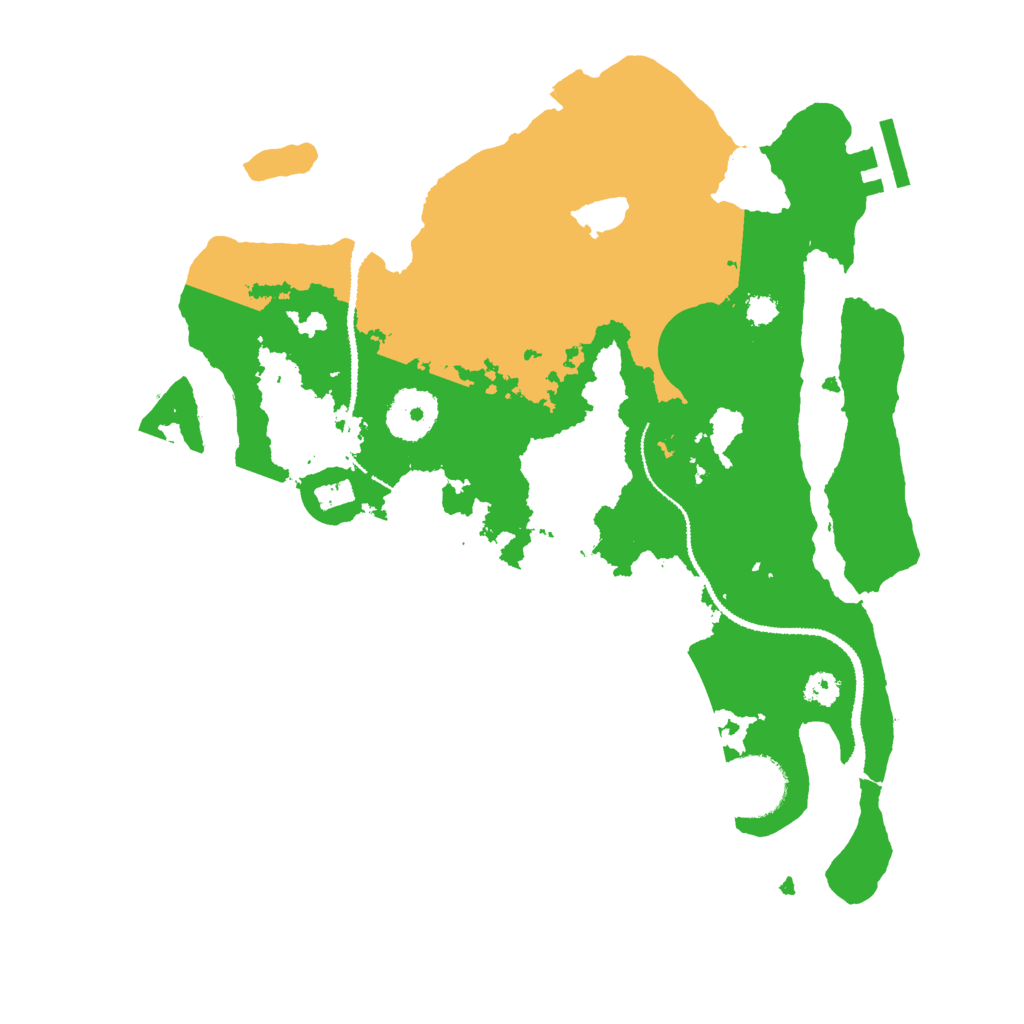 Biome Rust Map: Procedural Map, Size: 3000, Seed: 18443