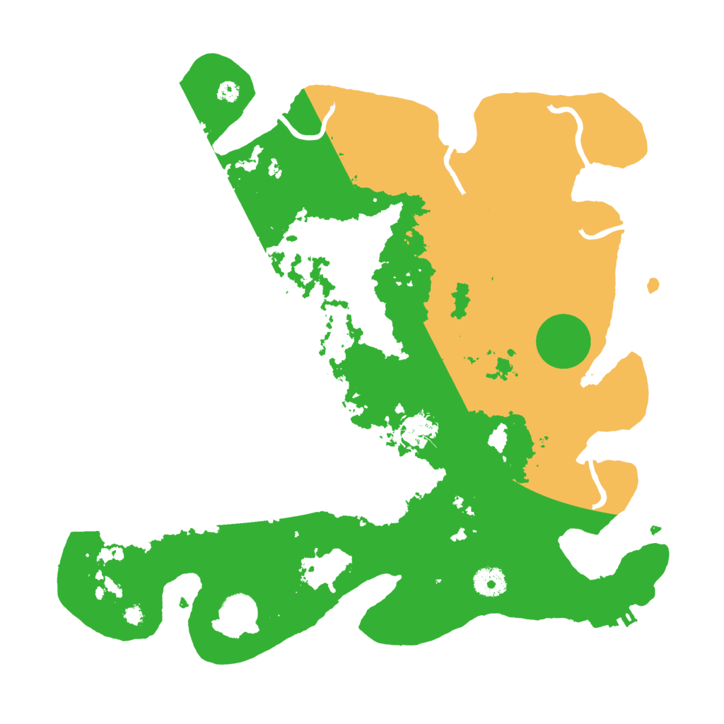 Biome Rust Map: Procedural Map, Size: 3500, Seed: 529248596