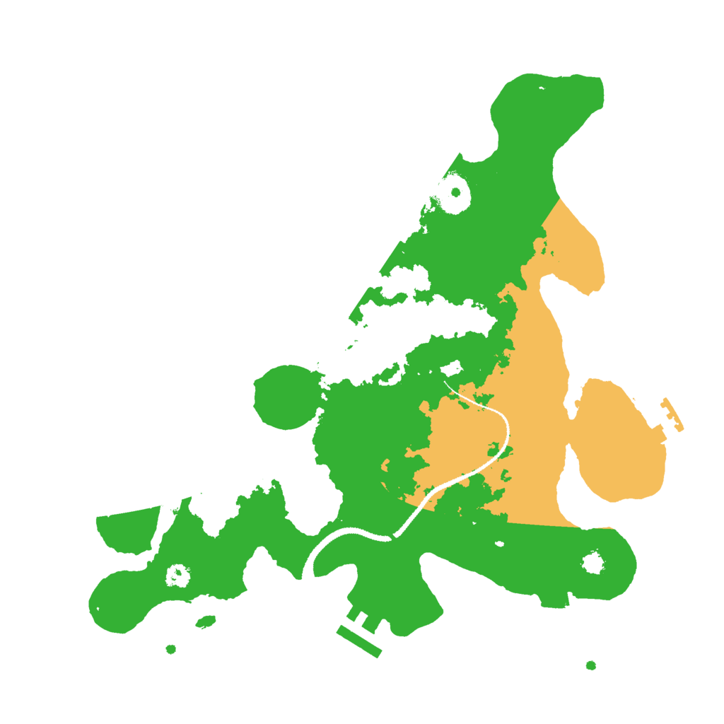 Biome Rust Map: Procedural Map, Size: 3000, Seed: 790980371