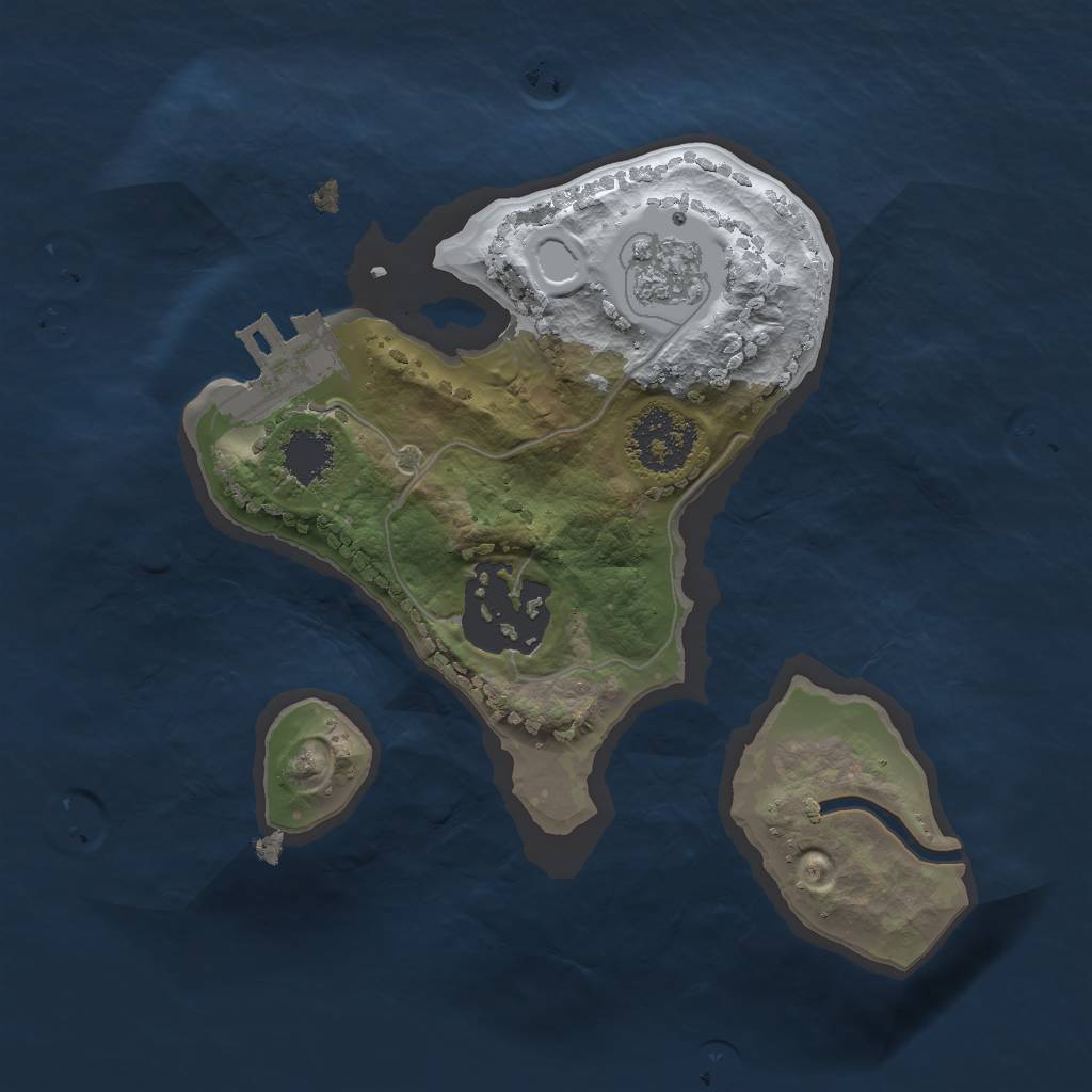 Rust Map: Procedural Map, Size: 1750, Seed: 829829634, 8 Monuments