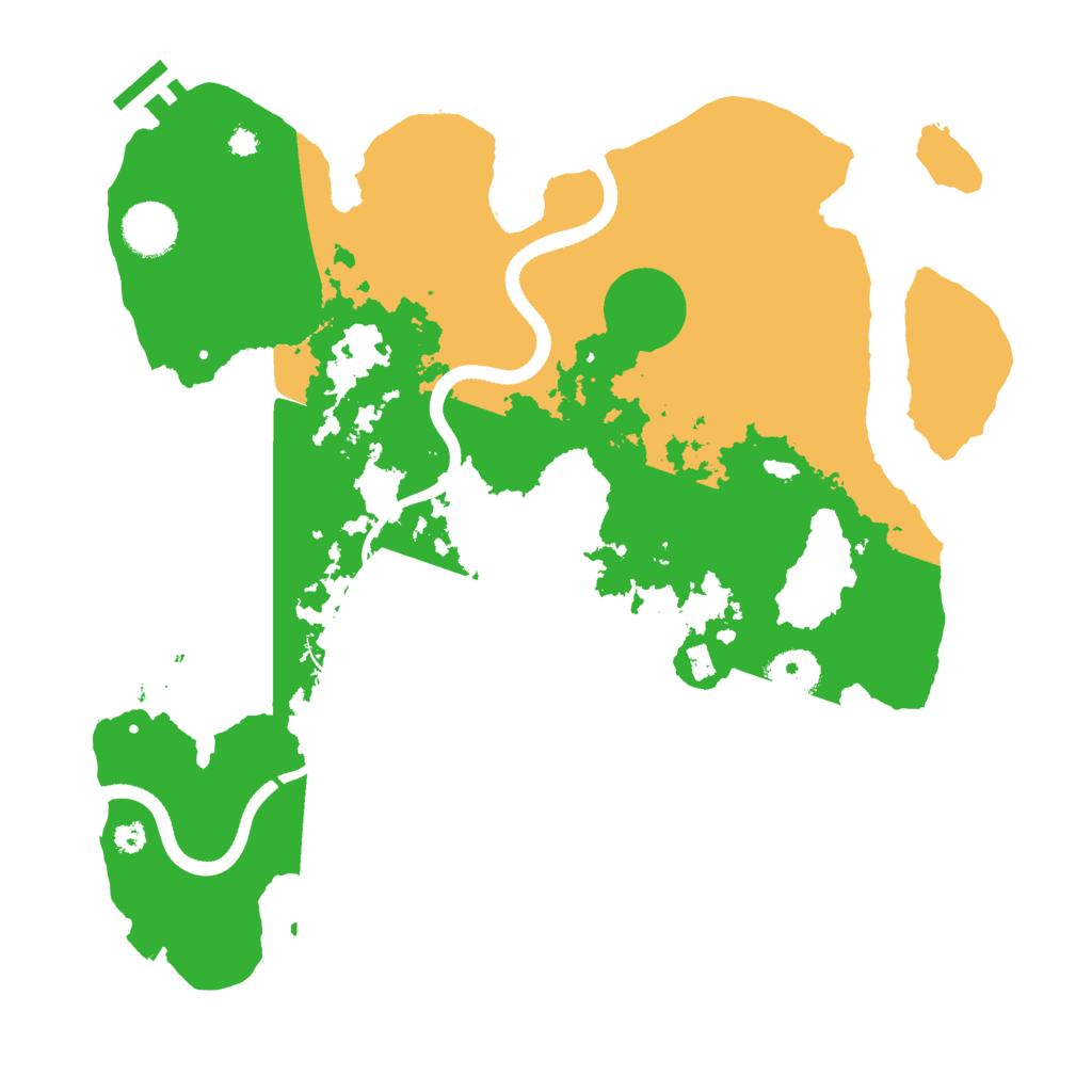 Biome Rust Map: Procedural Map, Size: 3500, Seed: 16498