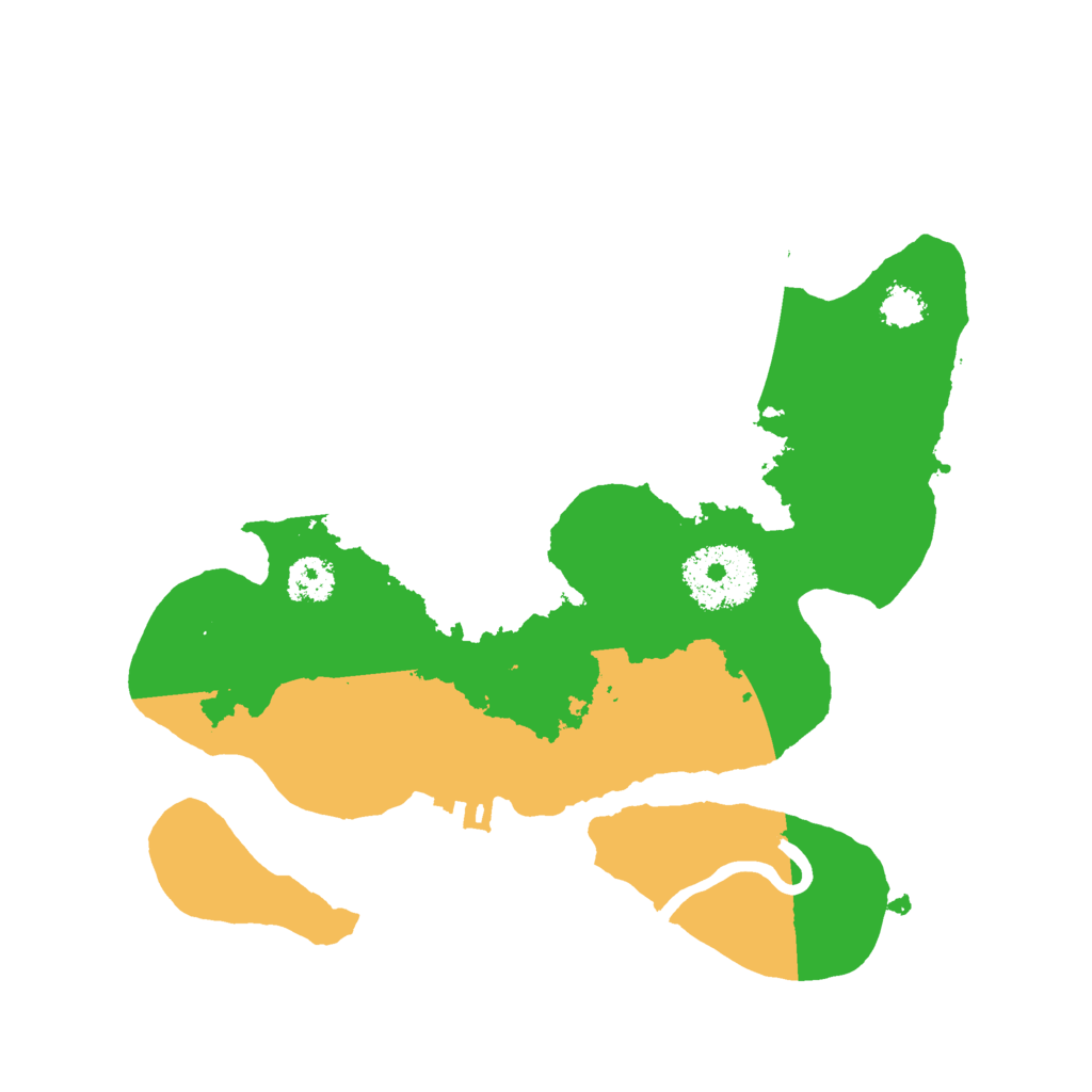 Biome Rust Map: Procedural Map, Size: 2400, Seed: 43271