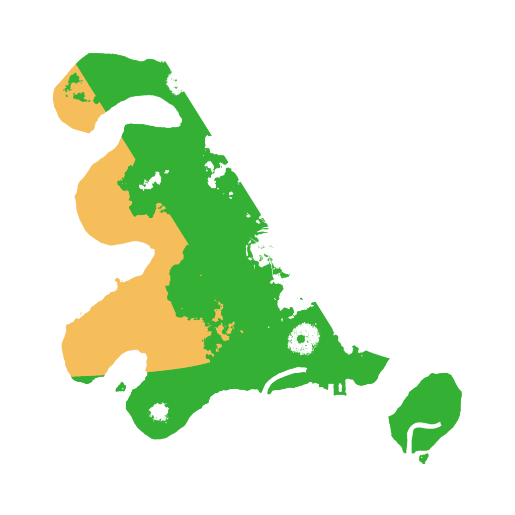 Biome Rust Map: Procedural Map, Size: 2500, Seed: 53324
