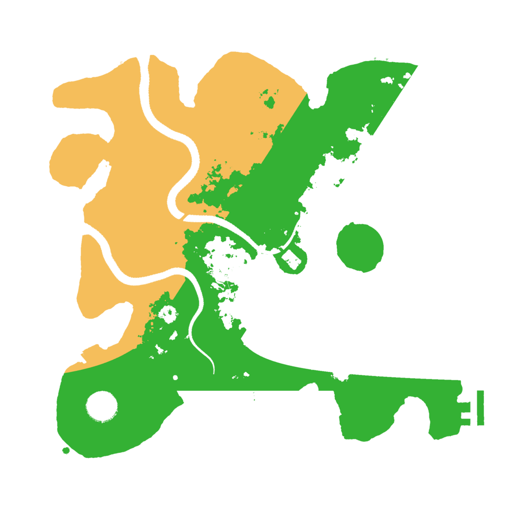Biome Rust Map: Procedural Map, Size: 3000, Seed: 28671