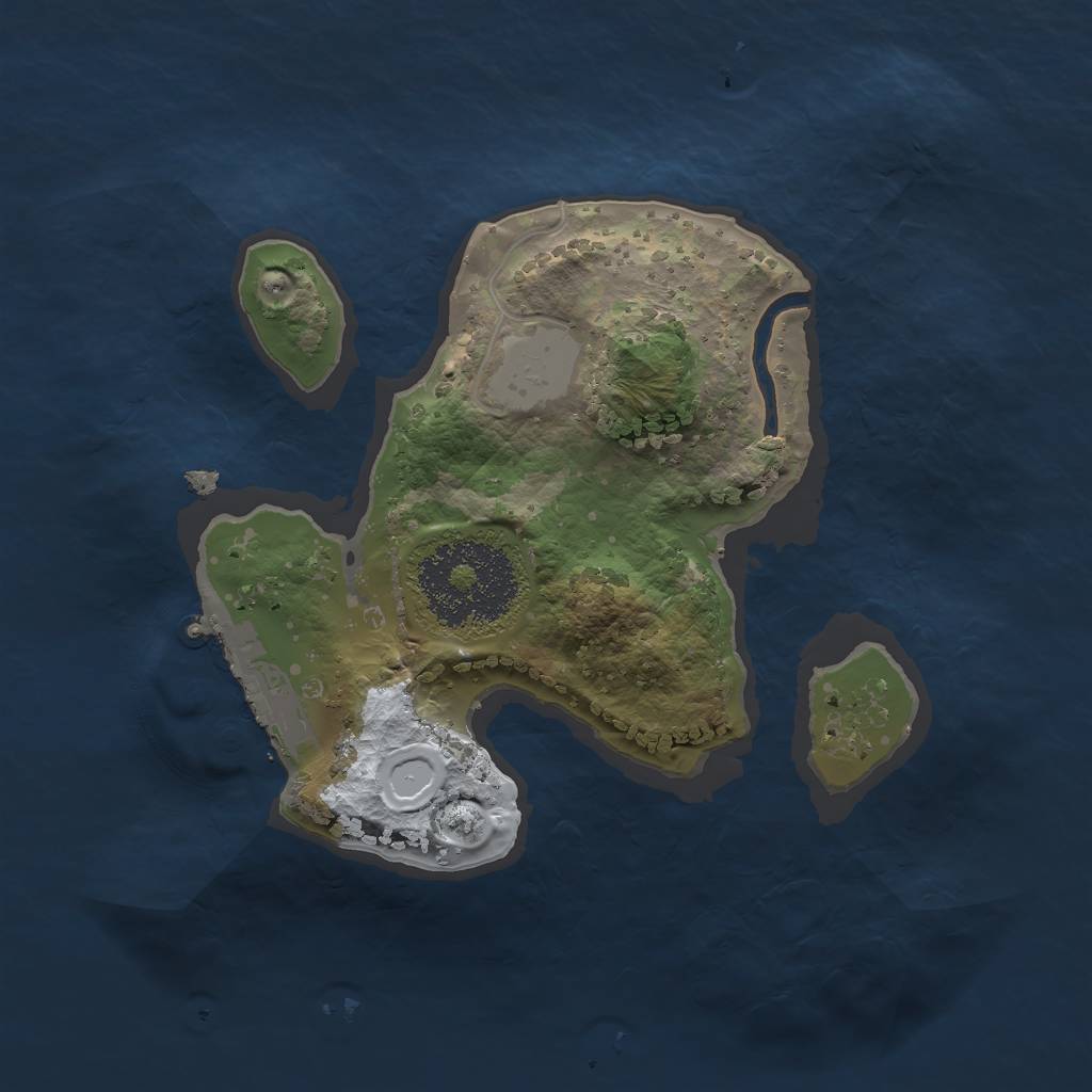 Rust Map: Procedural Map, Size: 1772, Seed: 9435347, 6 Monuments