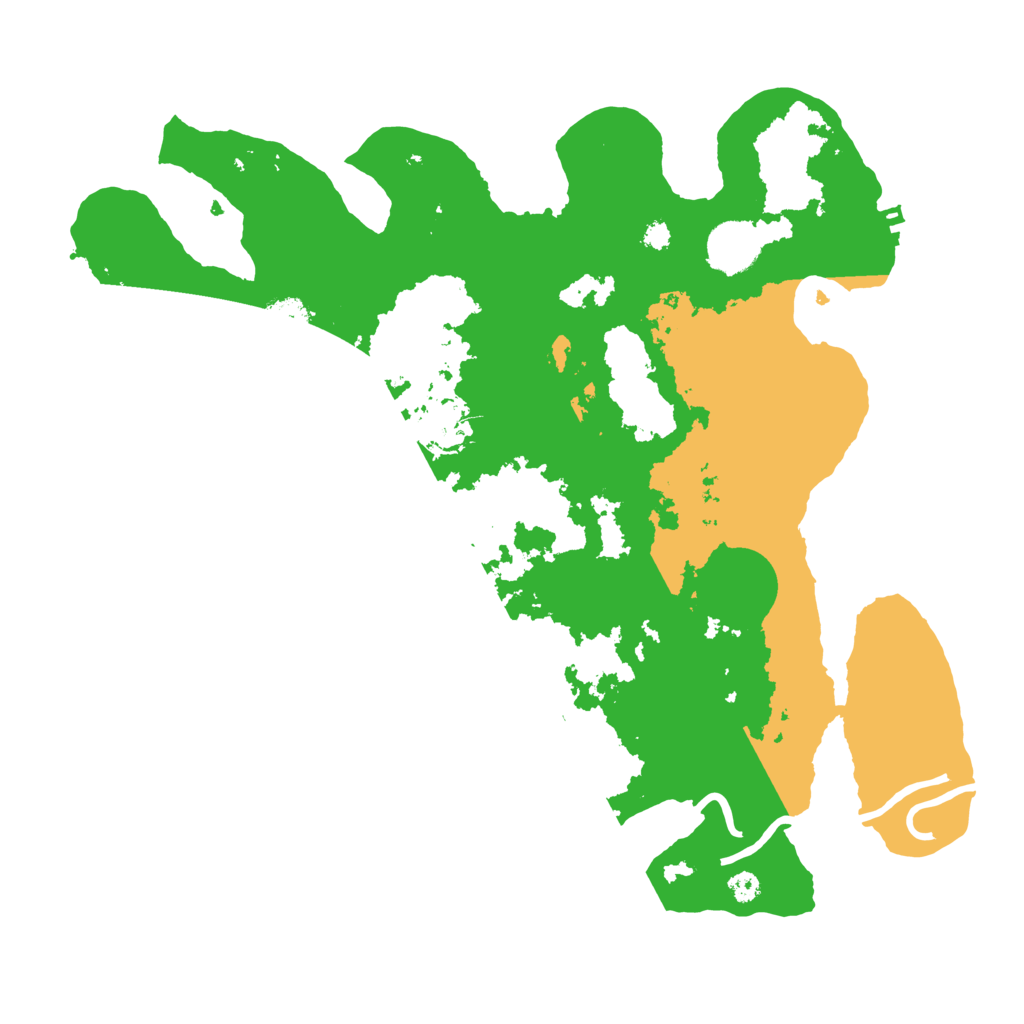 Biome Rust Map: Procedural Map, Size: 3500, Seed: 51692