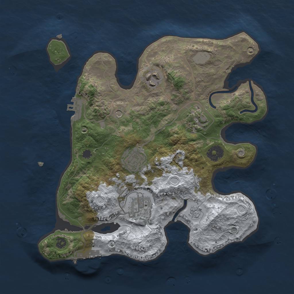 Rust Map: Procedural Map, Size: 2773, Seed: 2832, 13 Monuments