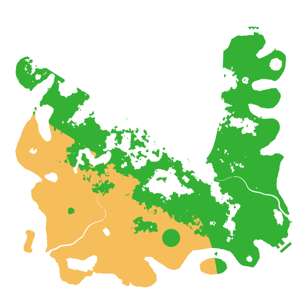 Biome Rust Map: Procedural Map, Size: 4500, Seed: 34635