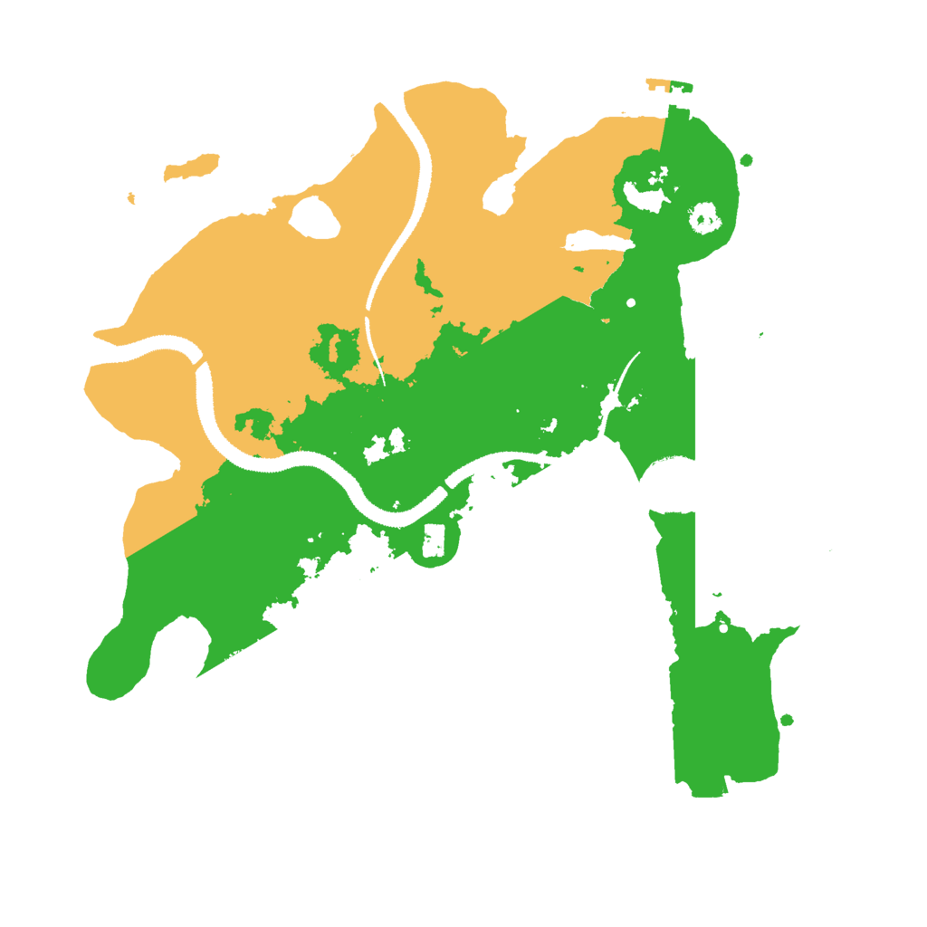 Biome Rust Map: Procedural Map, Size: 3000, Seed: 951545791