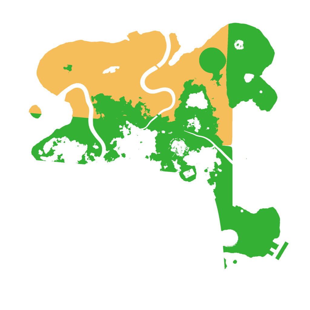 Biome Rust Map: Procedural Map, Size: 3200, Seed: 20220707
