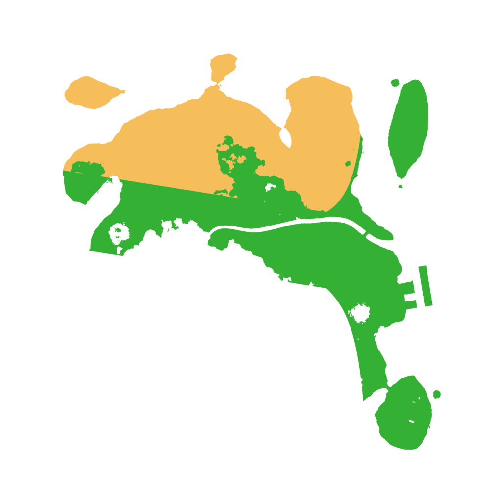 Biome Rust Map: Procedural Map, Size: 2500, Seed: 7853
