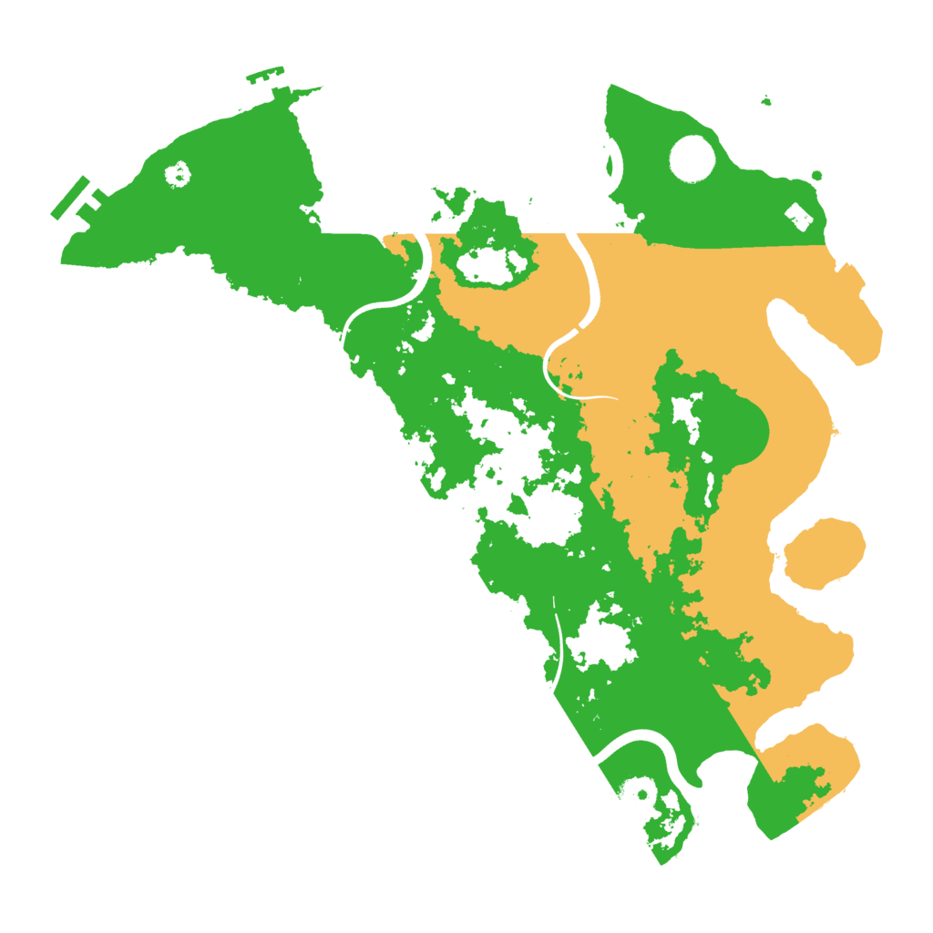 Biome Rust Map: Procedural Map, Size: 3700, Seed: 538592297