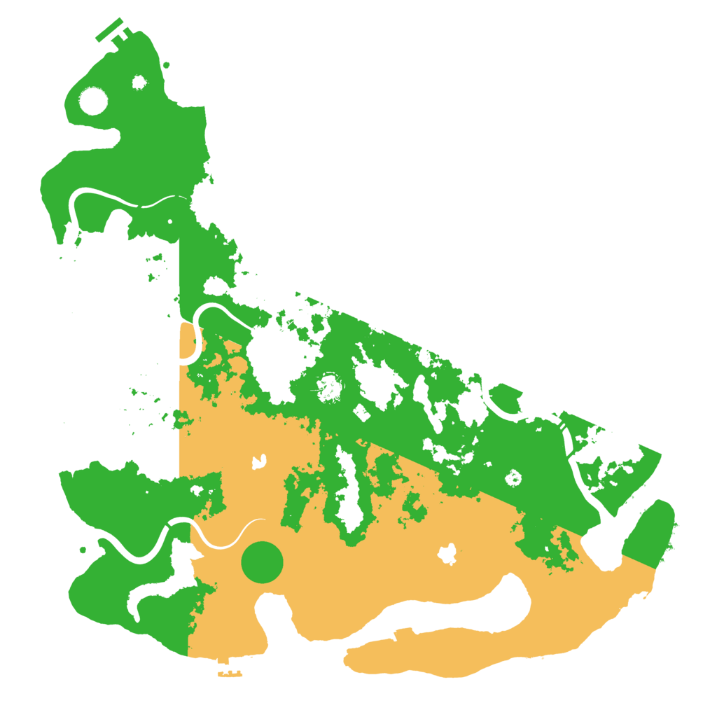 Biome Rust Map: Procedural Map, Size: 4500, Seed: 1842223908