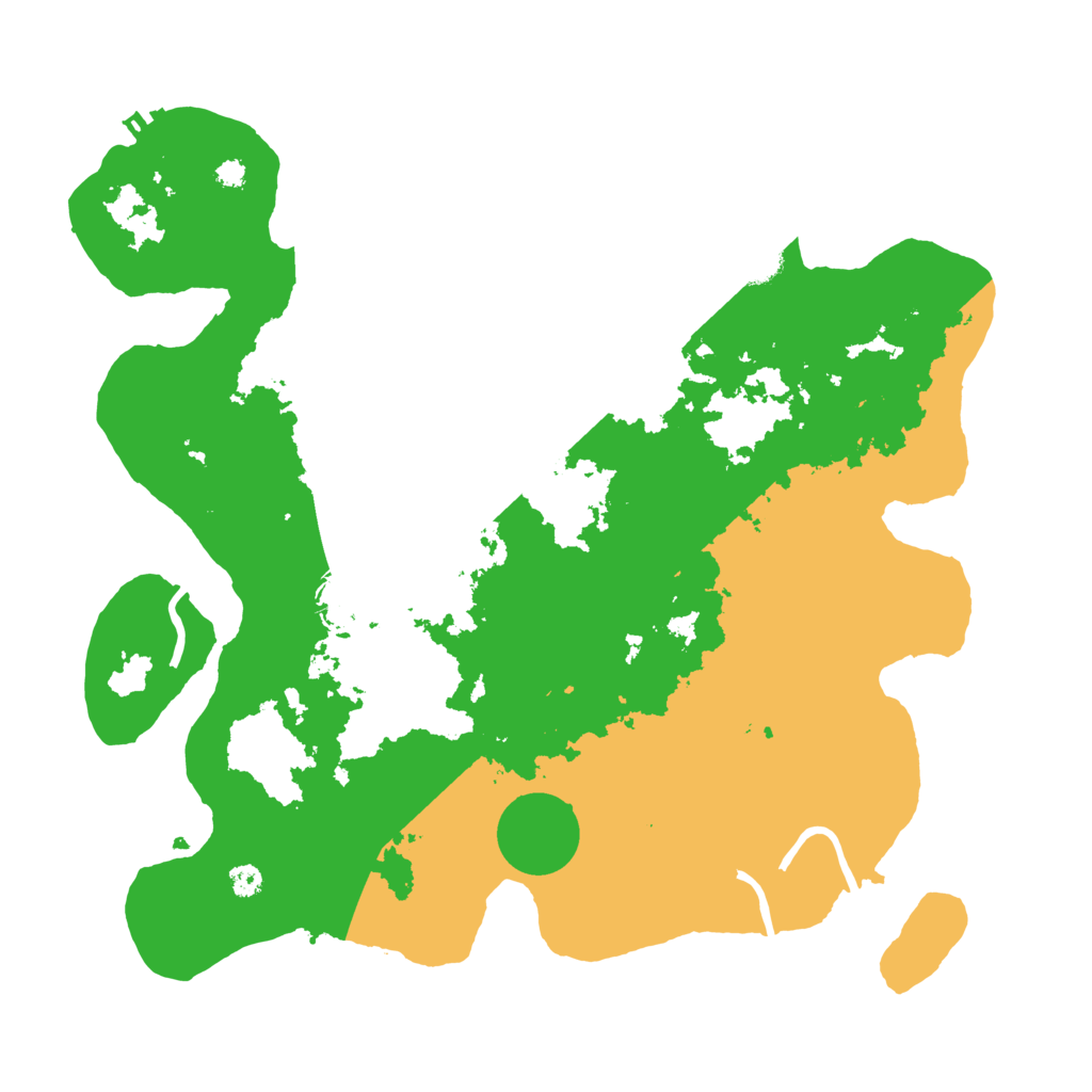 Biome Rust Map: Procedural Map, Size: 3500, Seed: 75942764