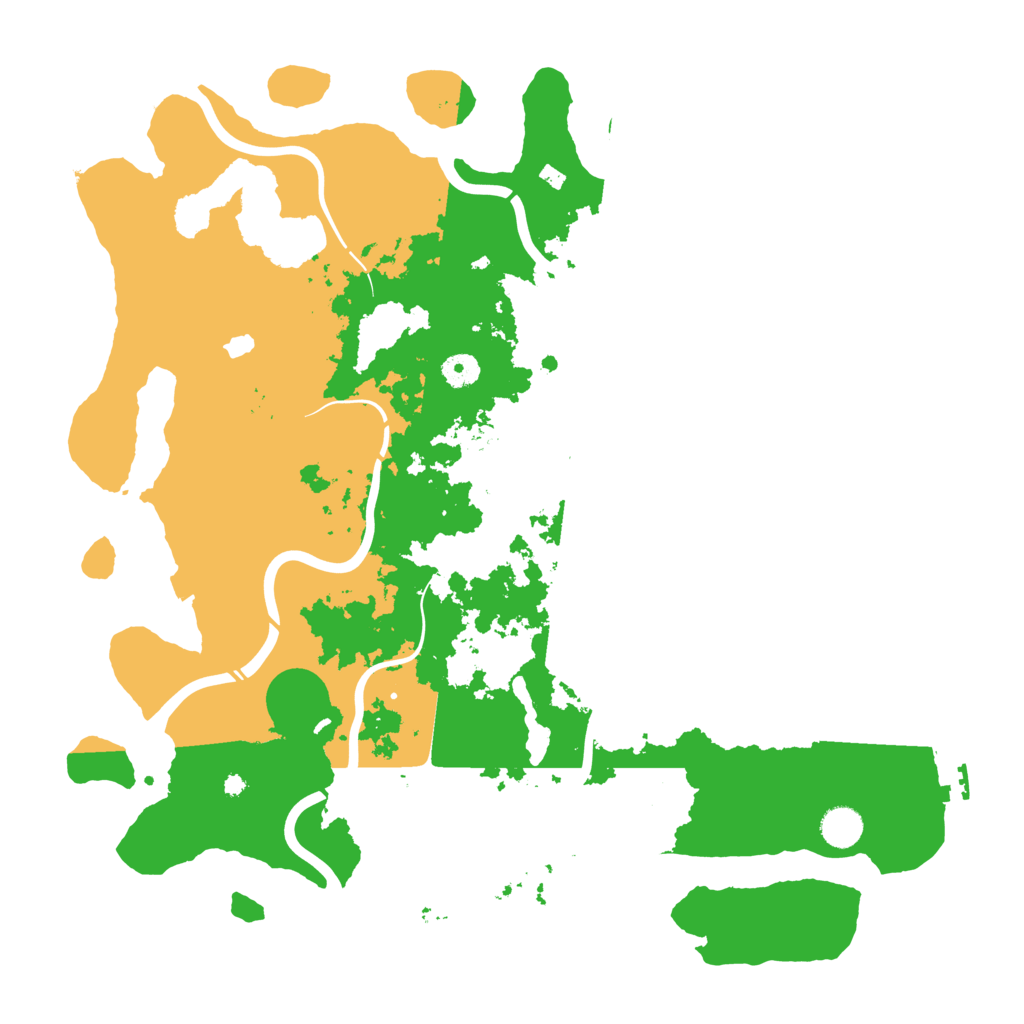 Biome Rust Map: Procedural Map, Size: 4350, Seed: 93