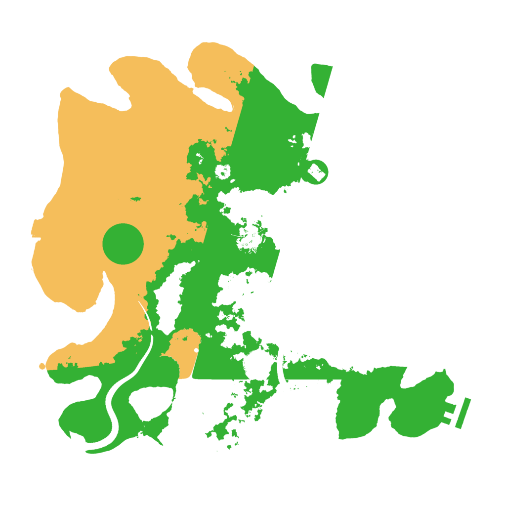 Biome Rust Map: Procedural Map, Size: 3250, Seed: 152009