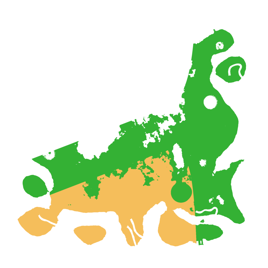 Biome Rust Map: Procedural Map, Size: 3500, Seed: 1540478159