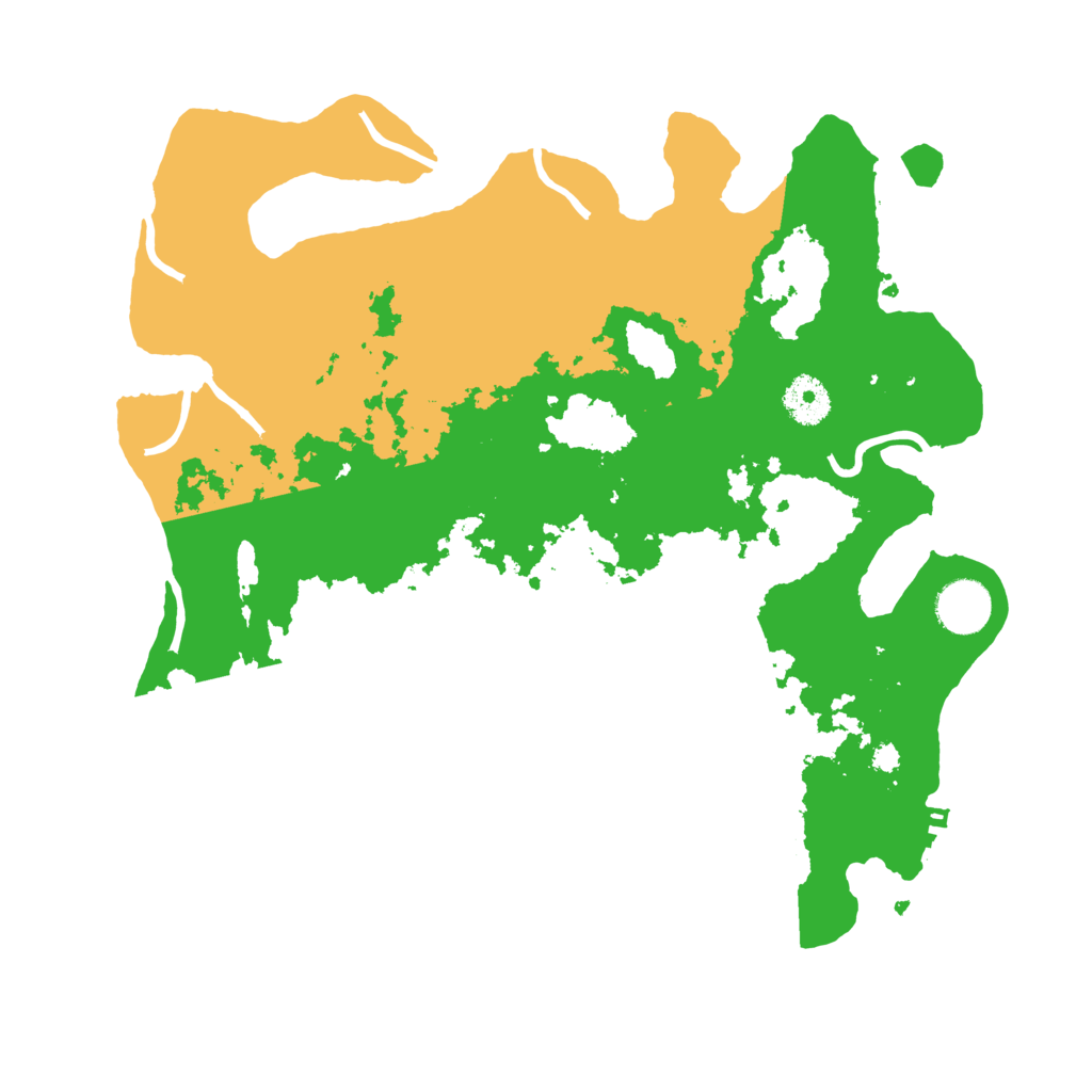 Biome Rust Map: Procedural Map, Size: 3500, Seed: 1041371645