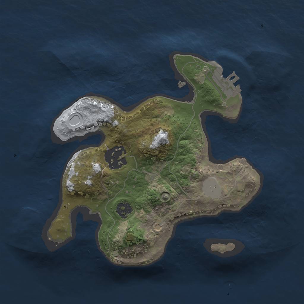 Rust Map: Procedural Map, Size: 2000, Seed: 982923228, 7 Monuments