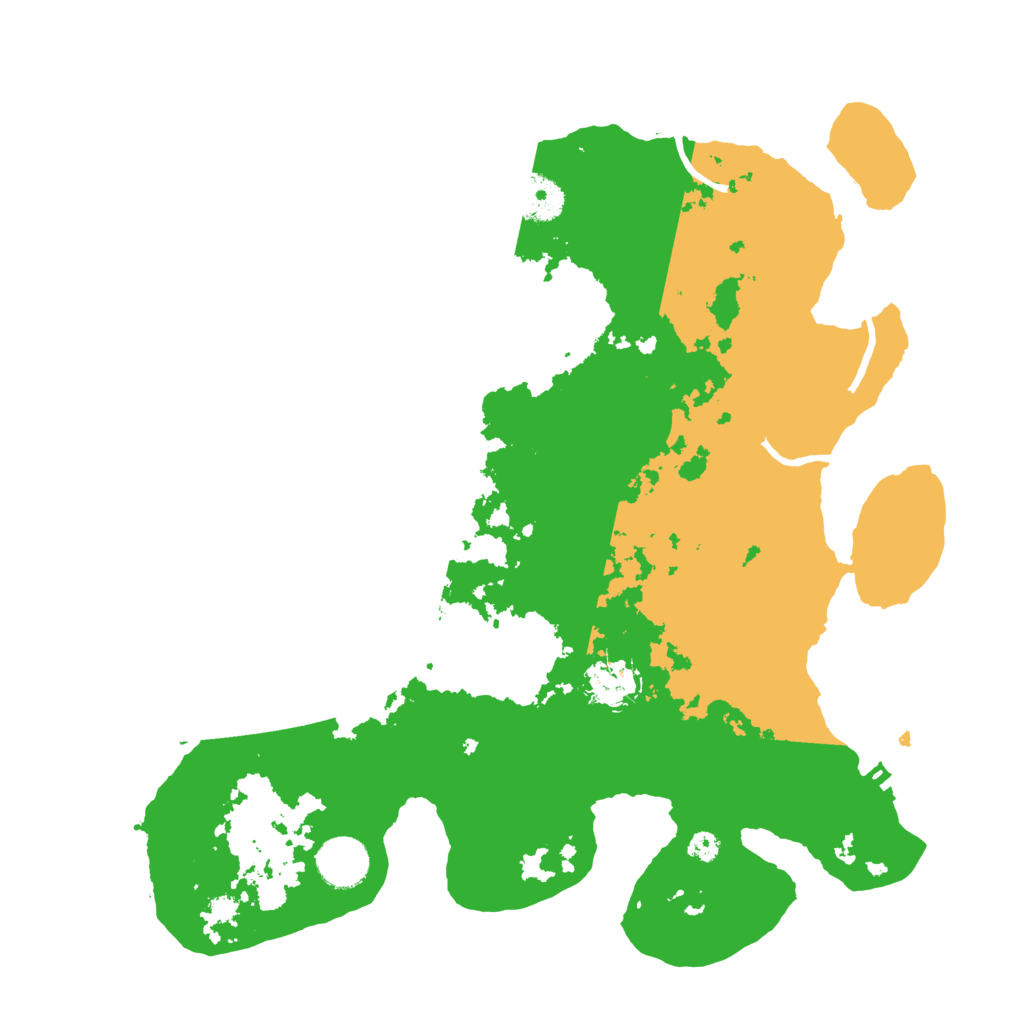 Biome Rust Map: Procedural Map, Size: 3500, Seed: 516259210