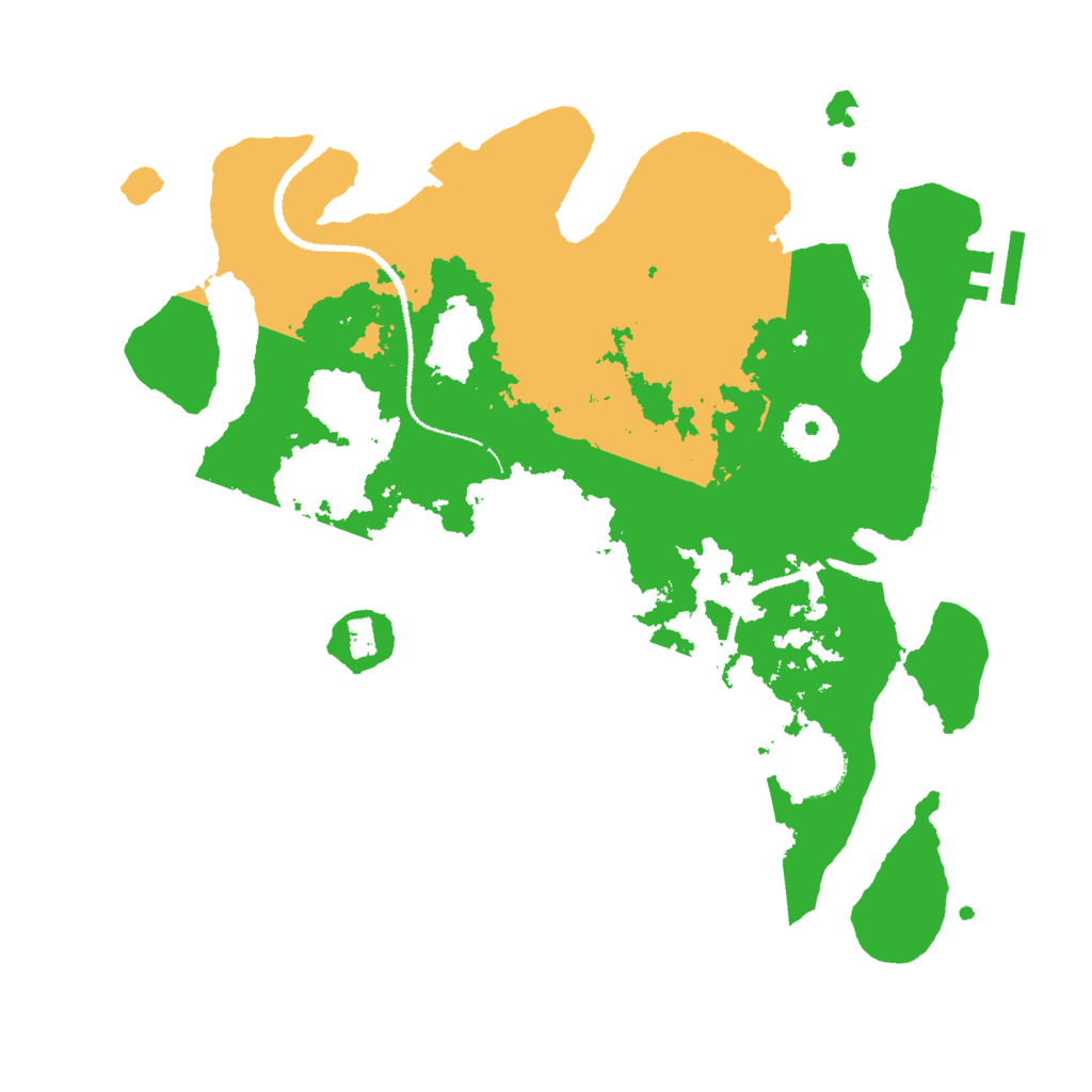 Biome Rust Map: Procedural Map, Size: 3000, Seed: 9416750