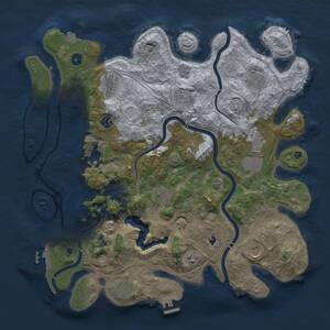 Thumbnail Rust Map: Procedural Map, Size: 4250, Seed: 679520619, 16 Monuments