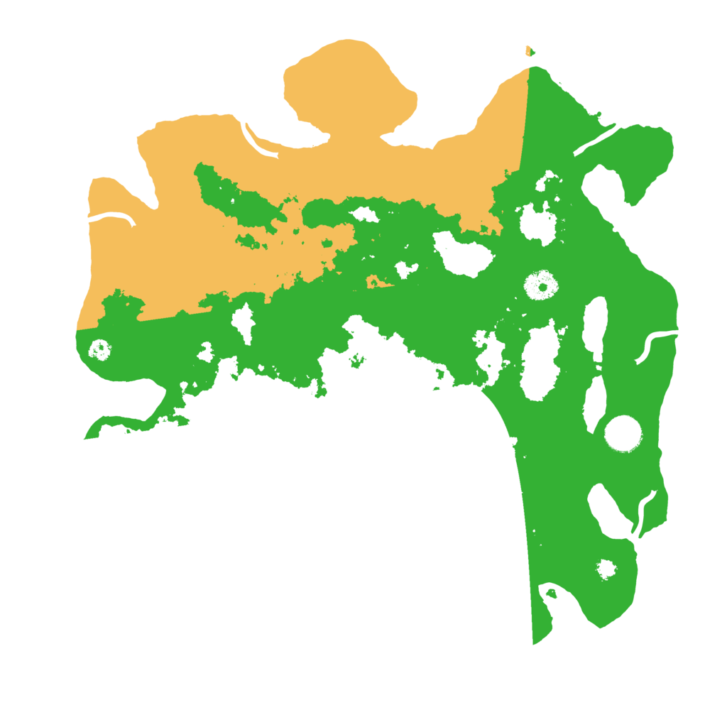 Biome Rust Map: Procedural Map, Size: 3500, Seed: 306117171