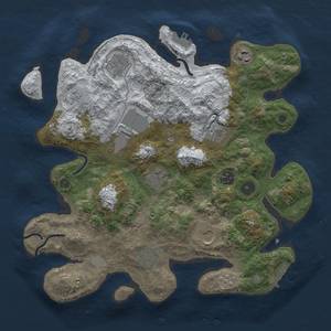 Thumbnail Rust Map: Procedural Map, Size: 3500, Seed: 207, 18 Monuments