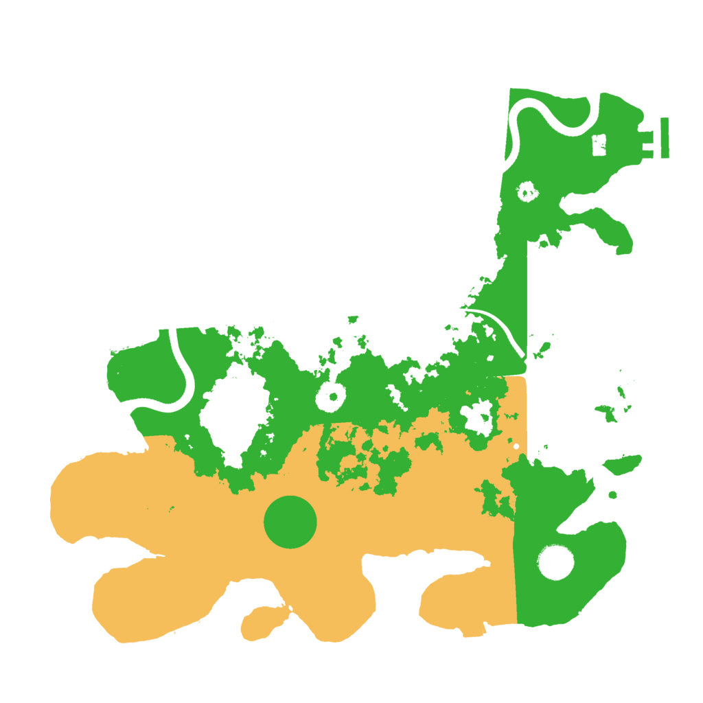 Biome Rust Map: Procedural Map, Size: 3500, Seed: 207