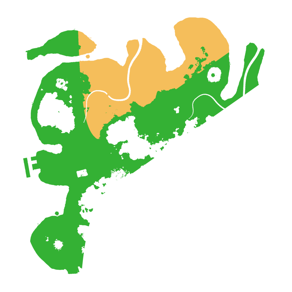 Biome Rust Map: Procedural Map, Size: 3000, Seed: 57436