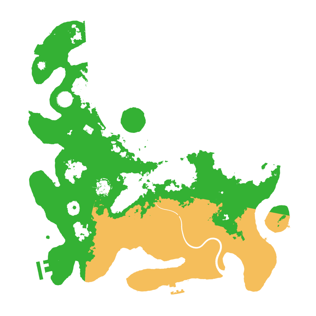 Biome Rust Map: Procedural Map, Size: 3500, Seed: 486566654
