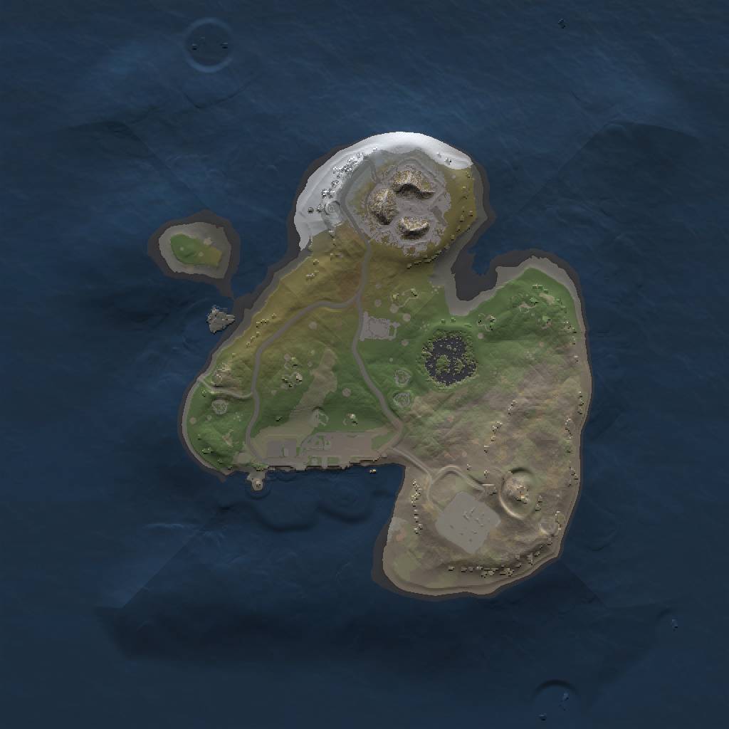 Rust Map: Procedural Map, Size: 1500, Seed: 236203422, 6 Monuments