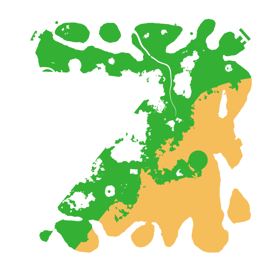 Biome Rust Map: Procedural Map, Size: 3700, Seed: 48544089