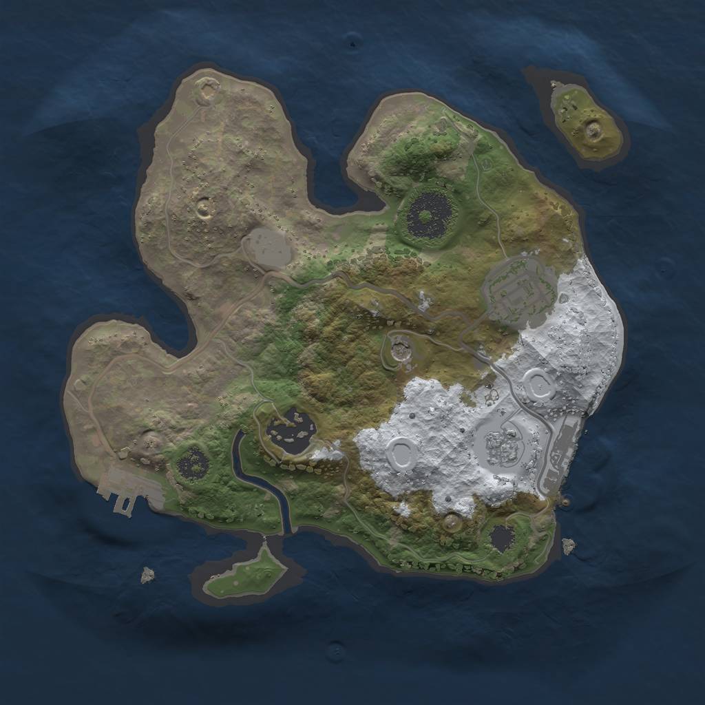 Rust Map: Procedural Map, Size: 2300, Seed: 648247, 11 Monuments