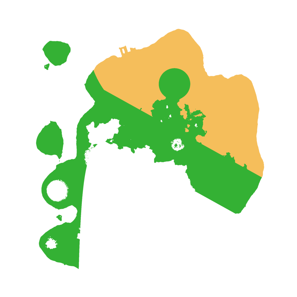 Biome Rust Map: Procedural Map, Size: 2500, Seed: 915228476