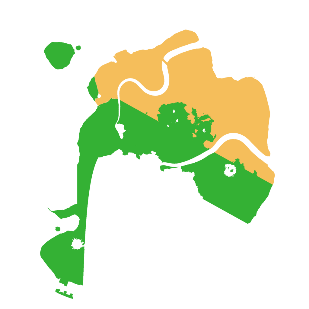 Biome Rust Map: Procedural Map, Size: 2500, Seed: 915228476