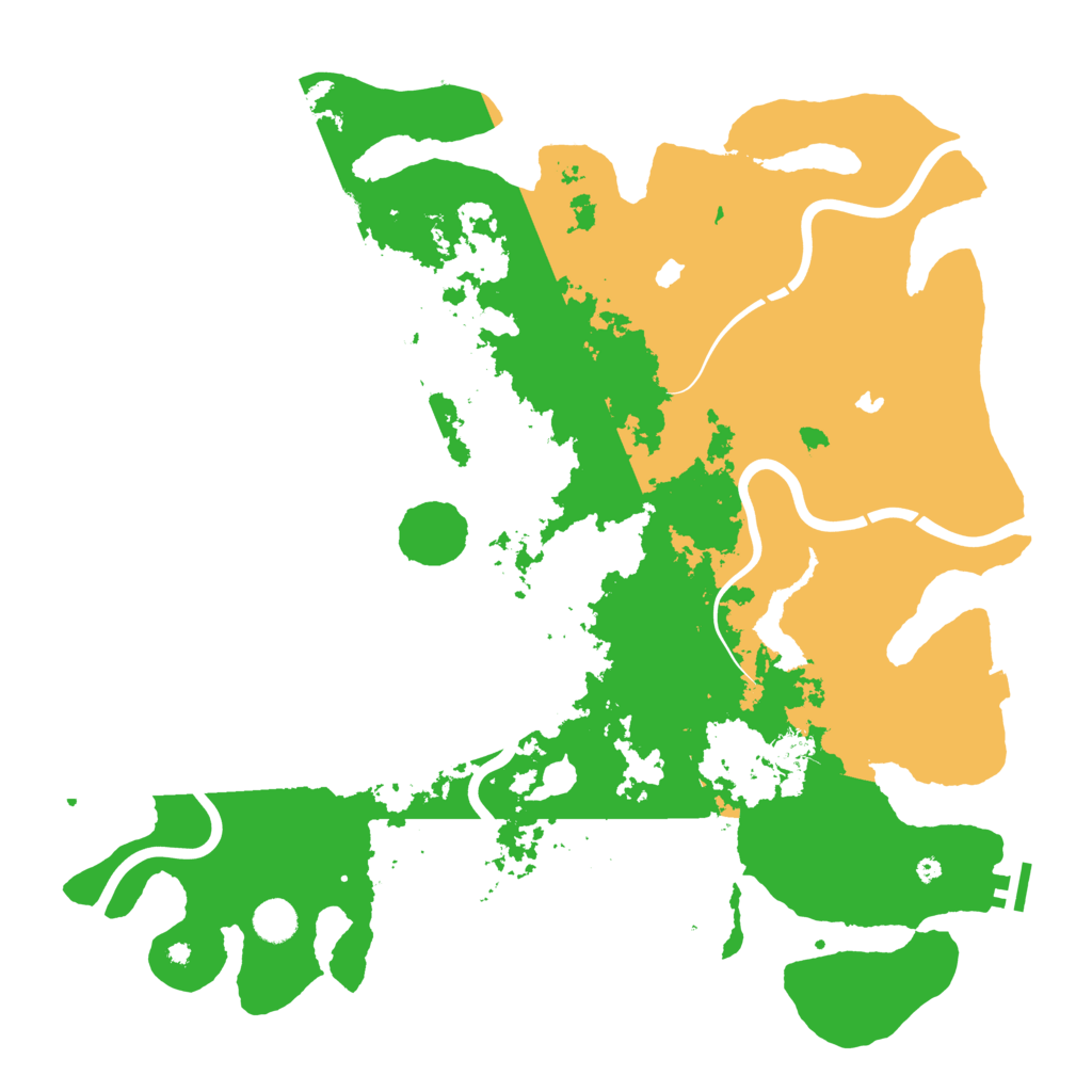 Biome Rust Map: Procedural Map, Size: 4500, Seed: 7423