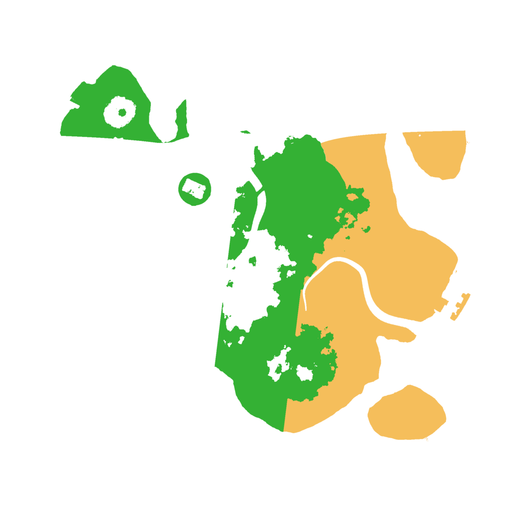Biome Rust Map: Procedural Map, Size: 2500, Seed: 12983621