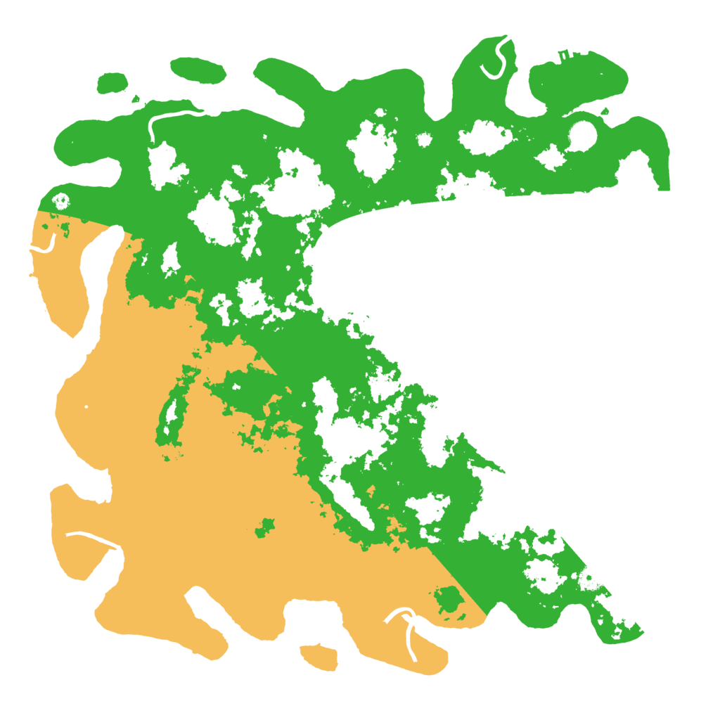 Biome Rust Map: Procedural Map, Size: 4500, Seed: 1304811878