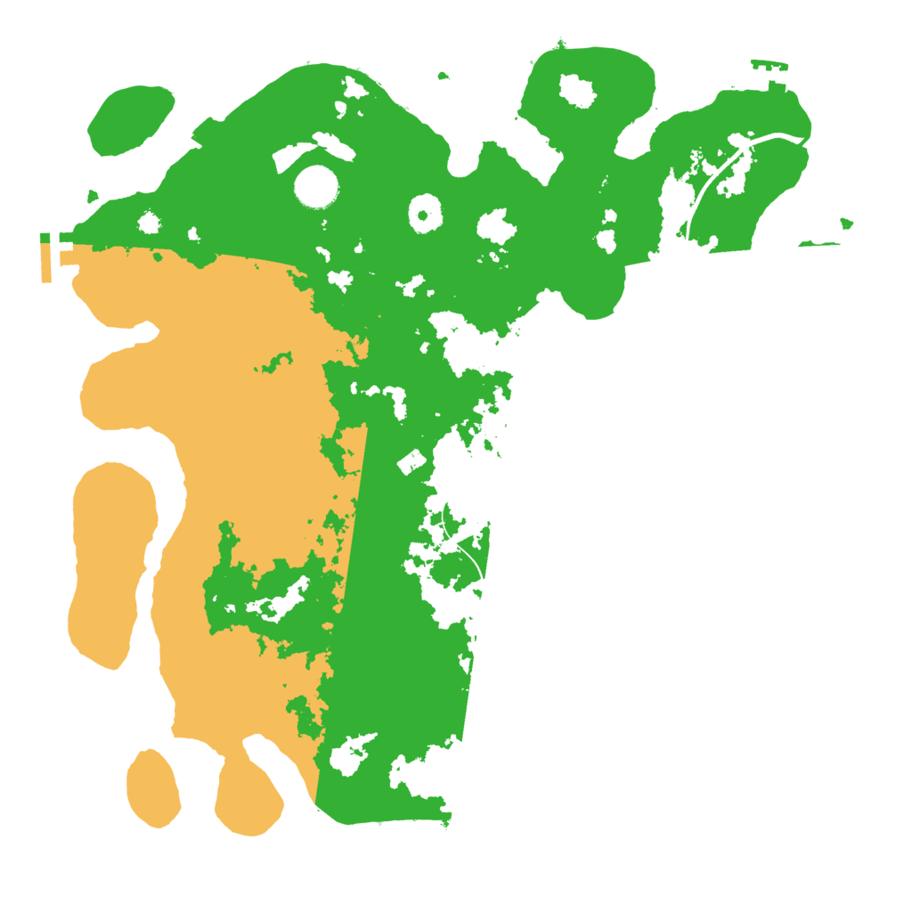 Biome Rust Map: Procedural Map, Size: 3700, Seed: 1316705182