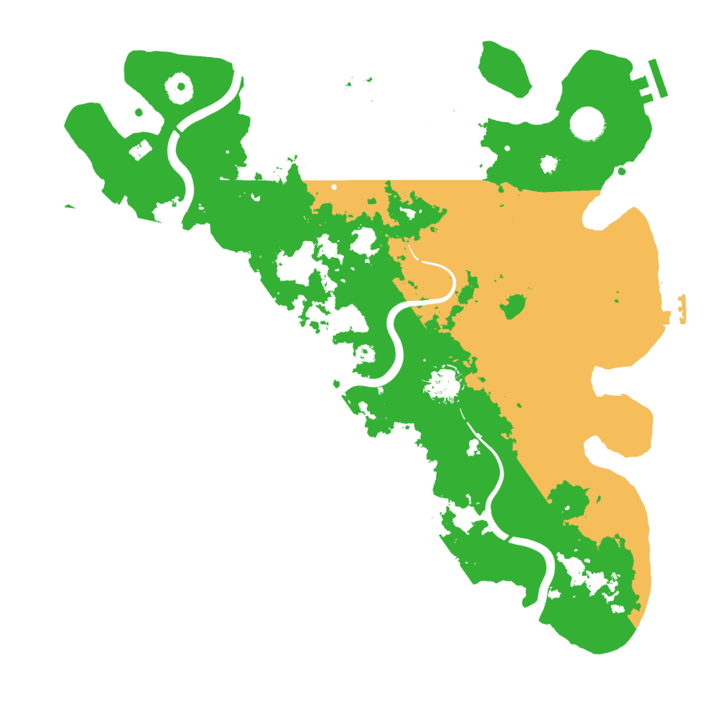 Biome Rust Map: Procedural Map, Size: 3700, Seed: 1005031282