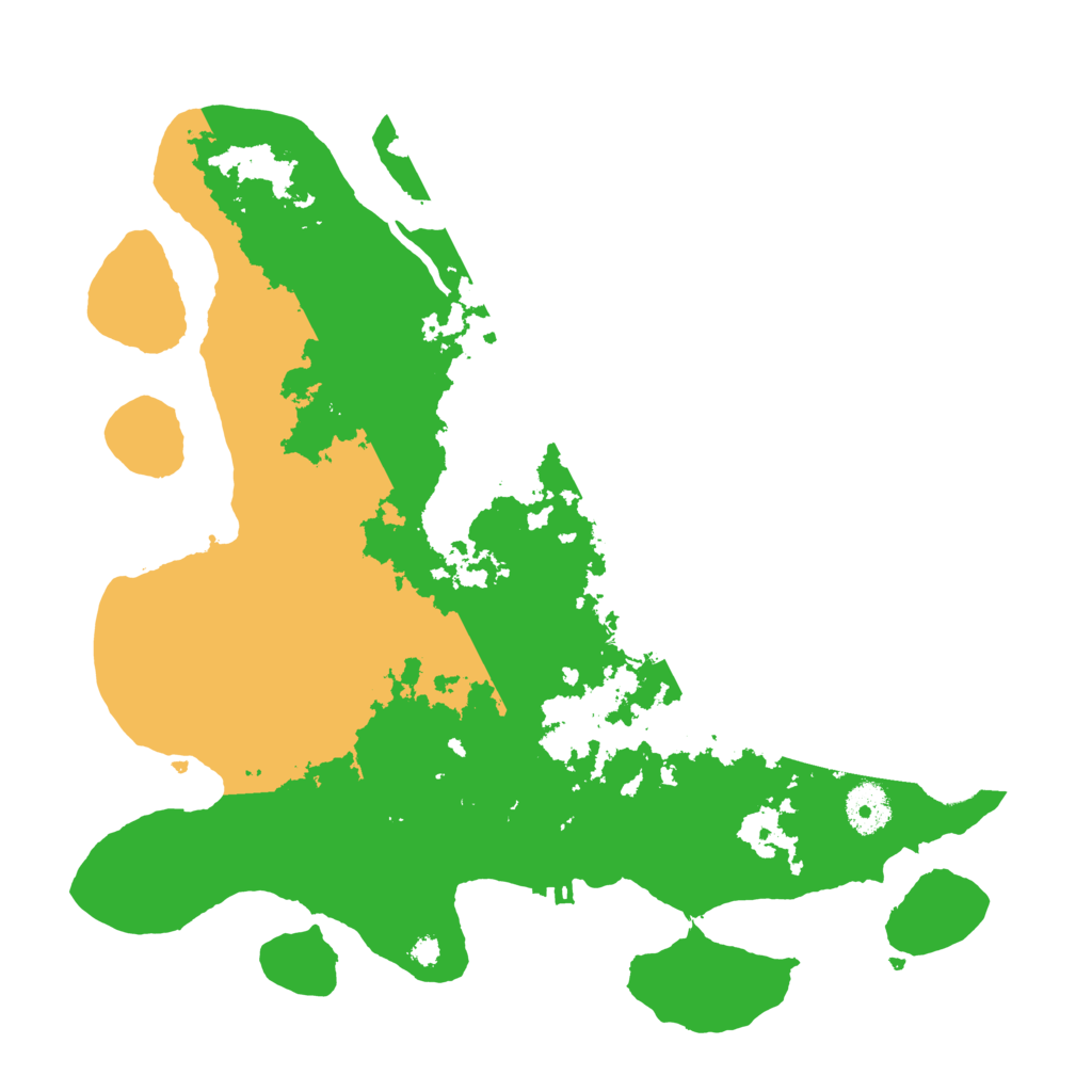 Biome Rust Map: Procedural Map, Size: 3500, Seed: 67192546